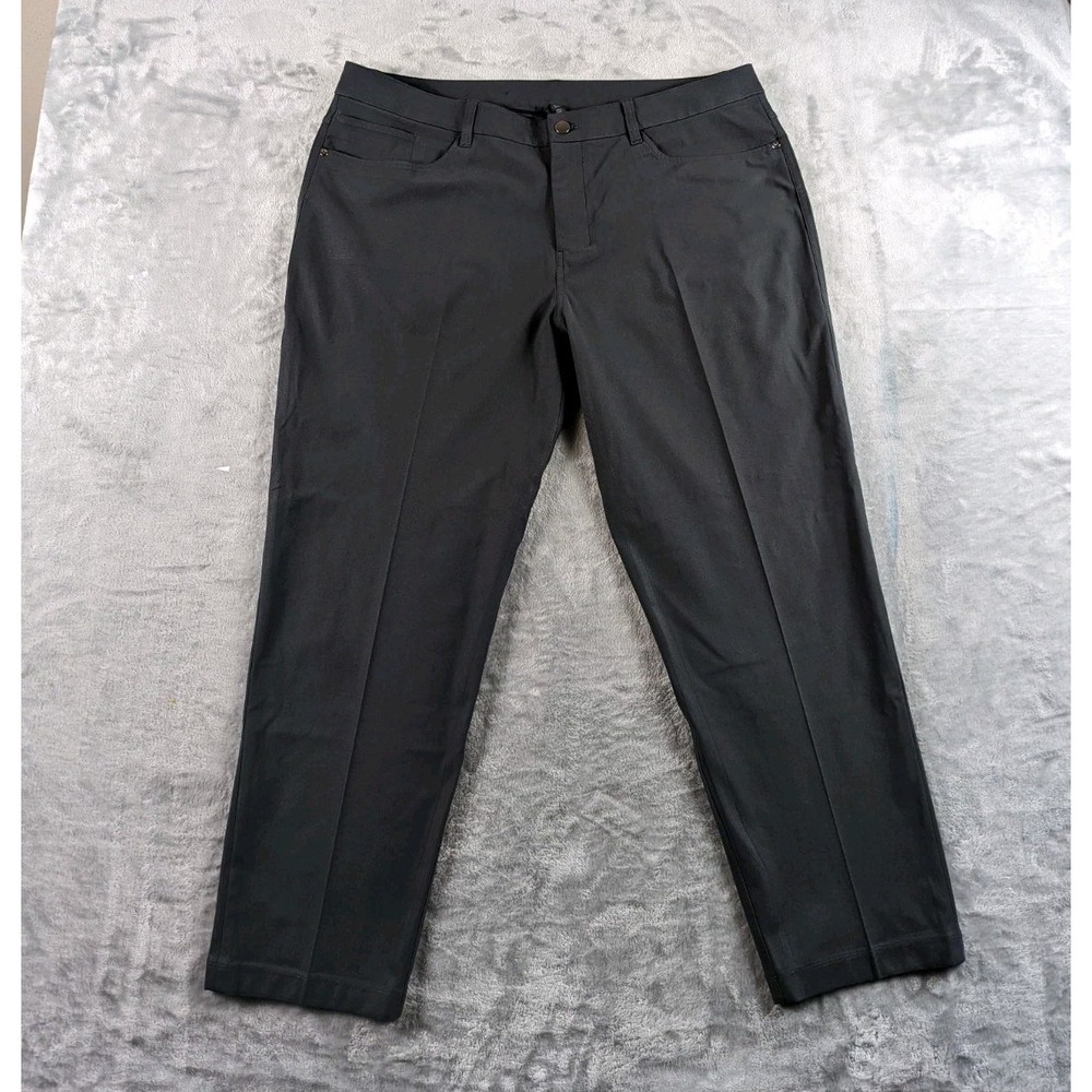 Lululemon Pants Mens 38x27 Black ABC Classic Fit Warpstreme Stretch LM5AQHS READ